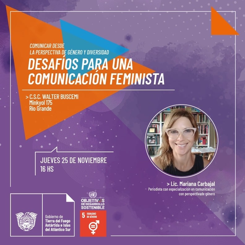 Mariana Carbajal es especialista en Comunicación con perspectiva de Género y Diversidad 